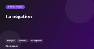 La négation